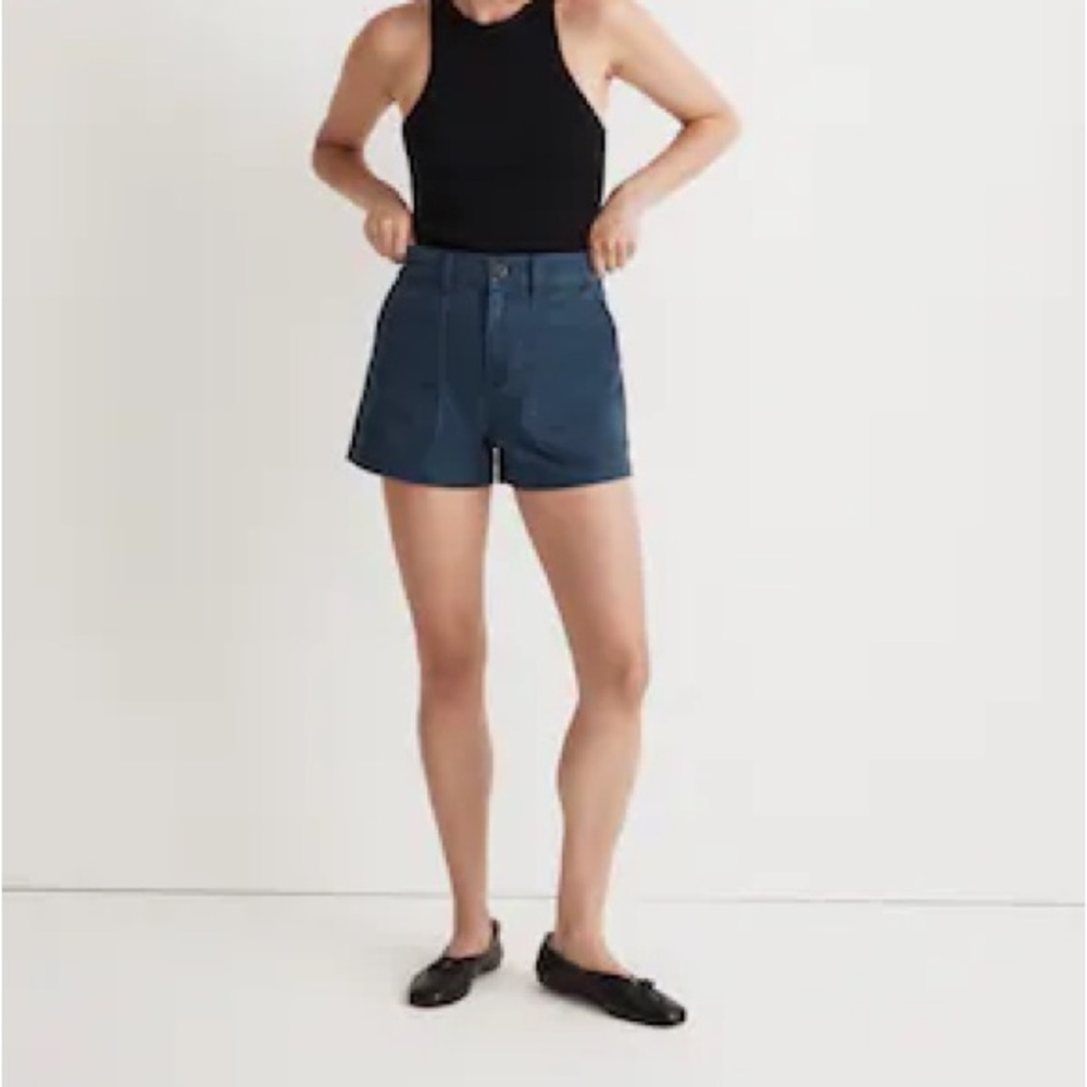 Madewell The Perfect Vintage Fatigue Short in Craftsman Blue
